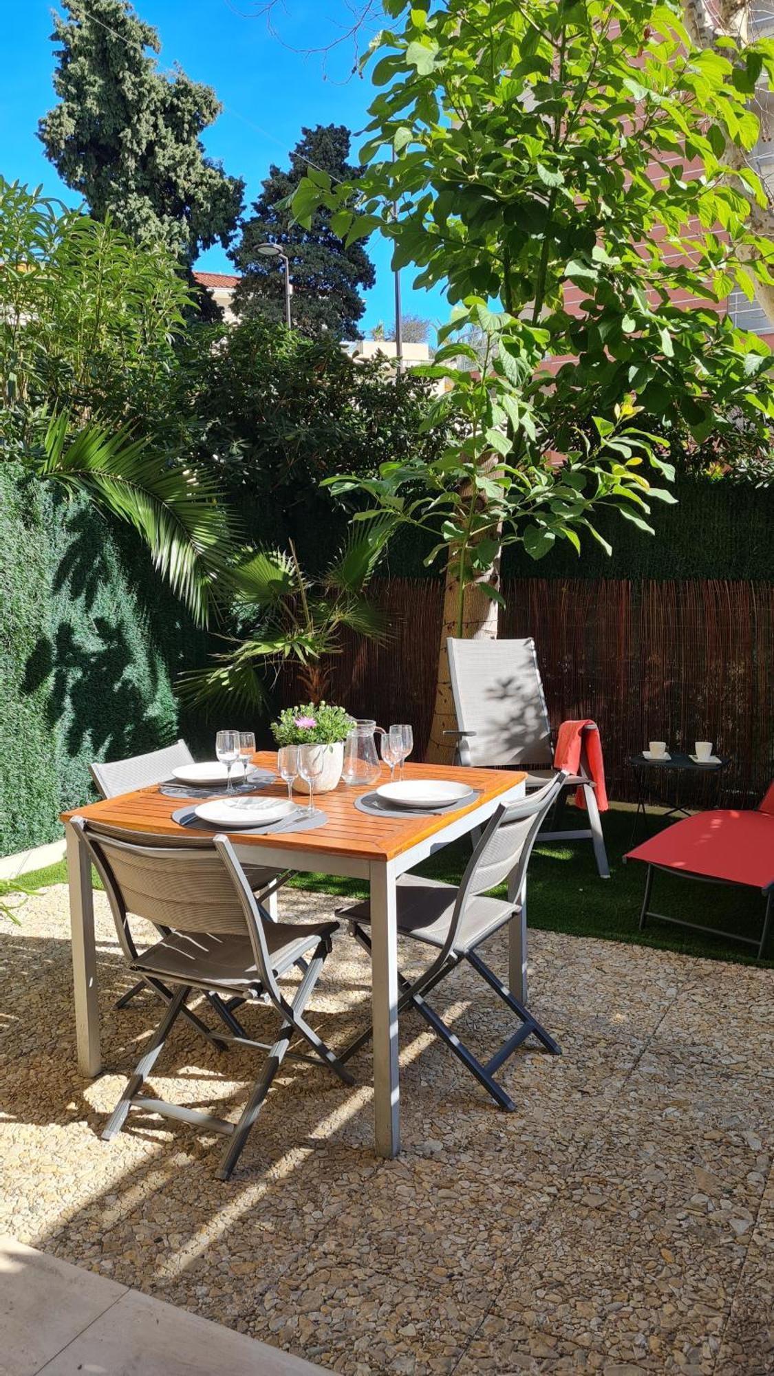Studio Sun-Beach Avec Parking Et Jardin - 500M Des Plages De Juan Les Pins Antibes Exterior foto